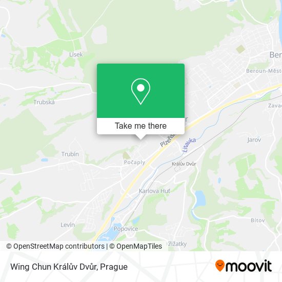 Wing Chun Králův Dvůr map
