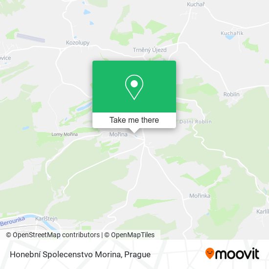 Honební Spolecenstvo Morina map