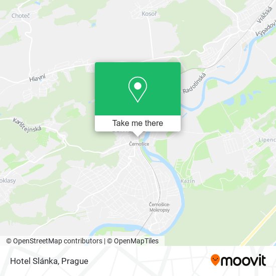 Hotel Slánka map
