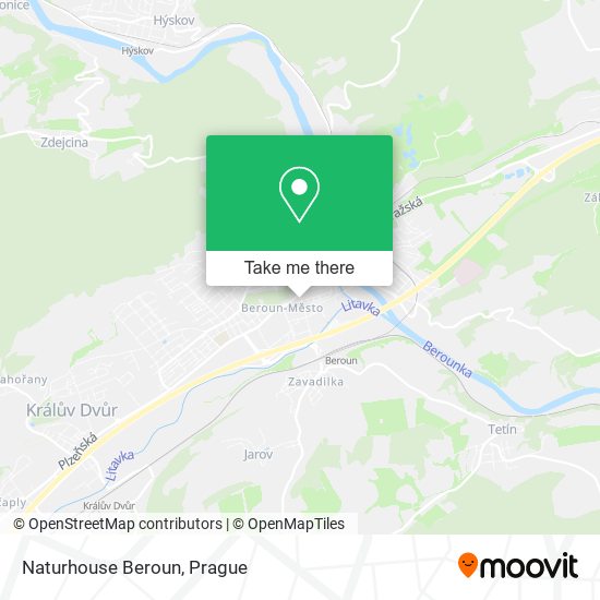 Naturhouse Beroun map