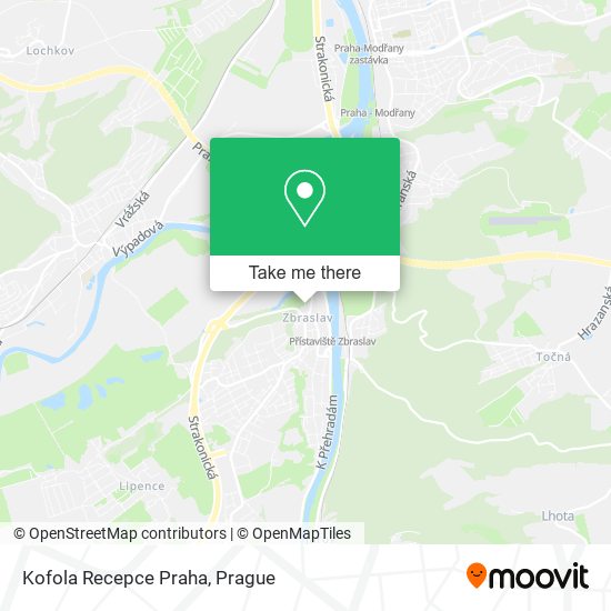 Карта Kofola Recepce Praha