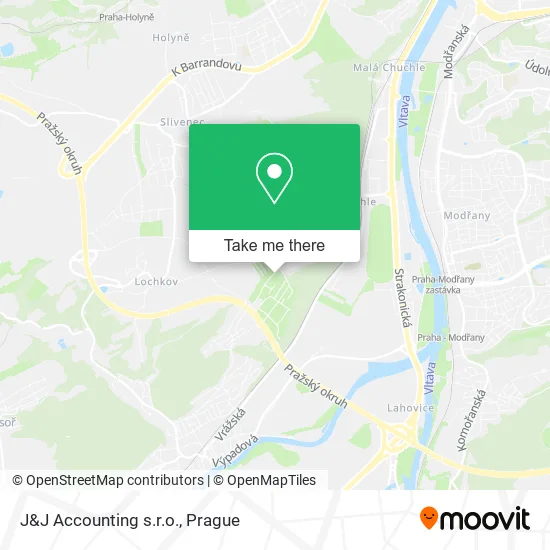 Карта J&J Accounting s.r.o.