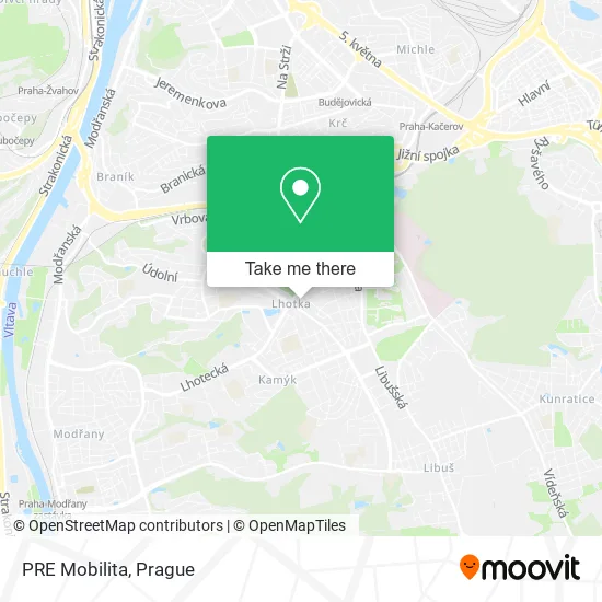 PRE Mobilita map