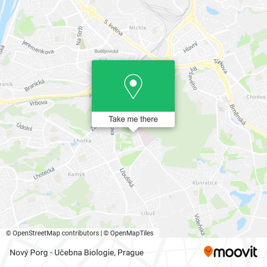 Nový Porg - Učebna Biologie map