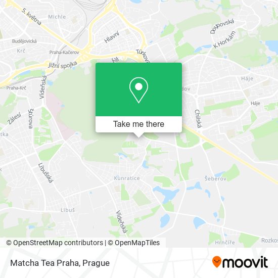 Matcha Tea Praha map