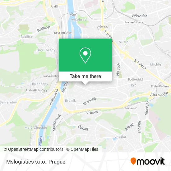 Карта Mslogistics s.r.o.