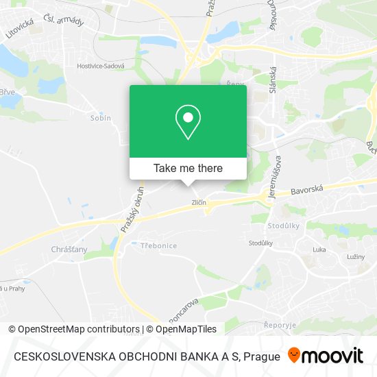 CESKOSLOVENSKA OBCHODNI BANKA A S map