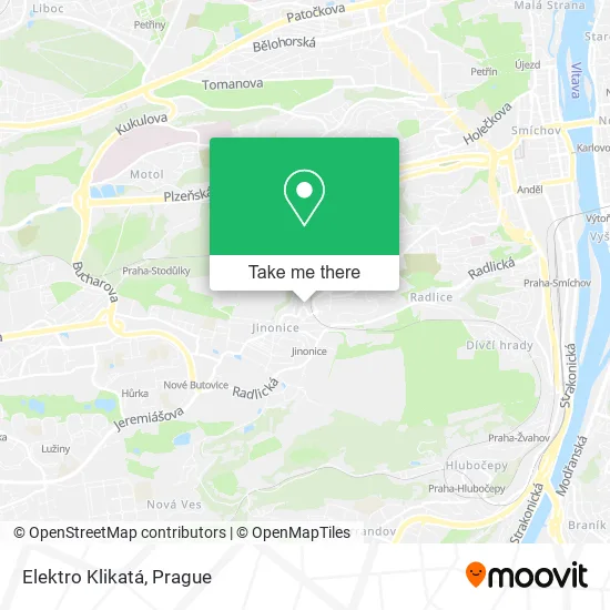 Карта Elektro Klikatá