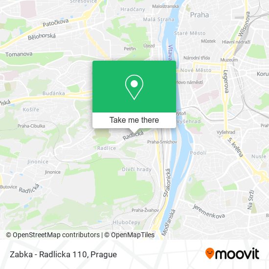 Zabka - Radlicka 110 map