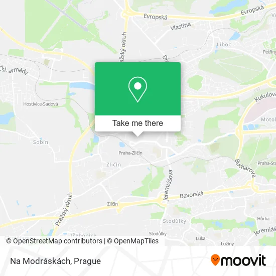 Карта Na Modráskách