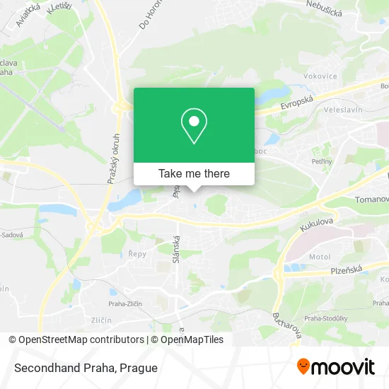 Карта Secondhand Praha