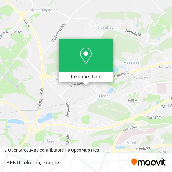 BENU Lékárna map
