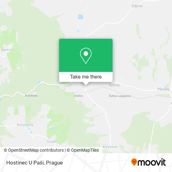 Карта Hostinec U Paši