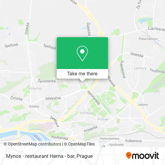 Mynos - restaurant Herna - bar map
