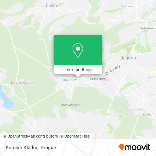 Карта Karcher Kladno