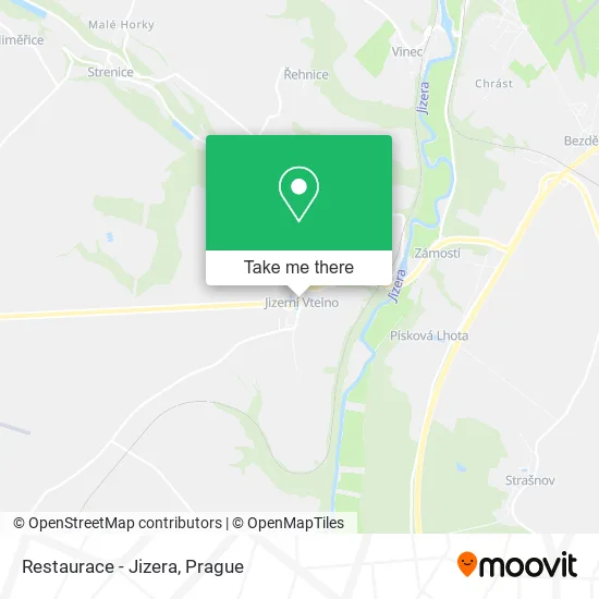 Карта Restaurace - Jizera