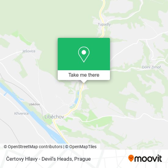 Čertovy Hlavy - Devil's Heads map