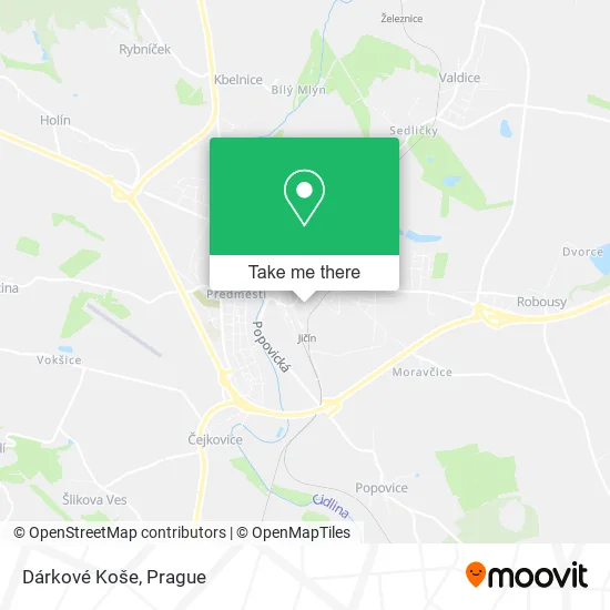 Карта Dárkové Koše