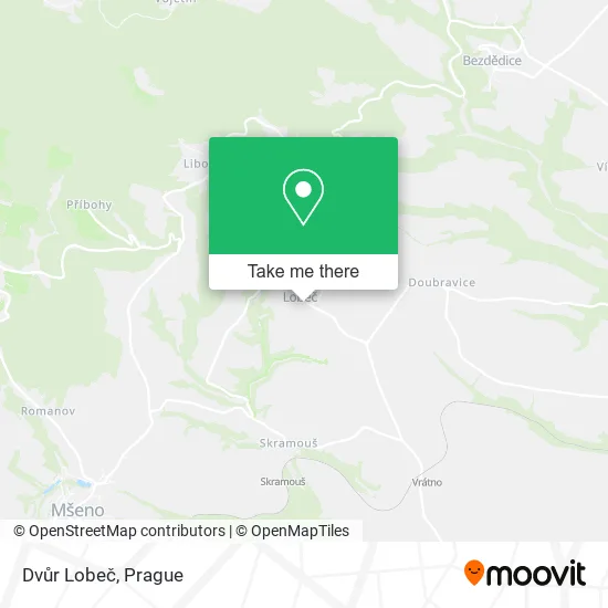Карта Dvůr Lobeč