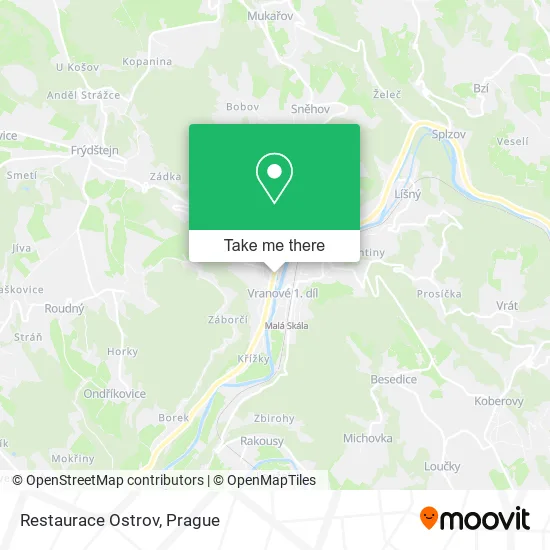 Карта Restaurace Ostrov