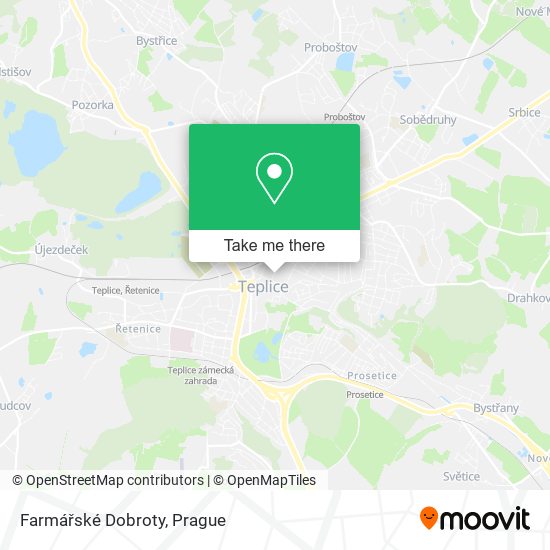 Farmářské Dobroty map