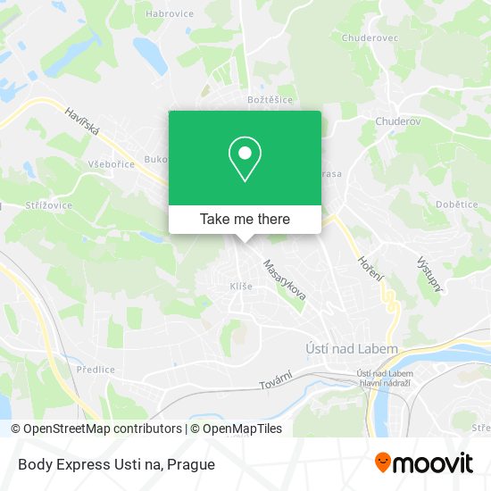 Body Express Usti na map