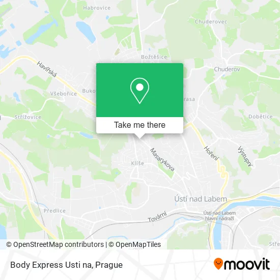 Карта Body Express Usti na
