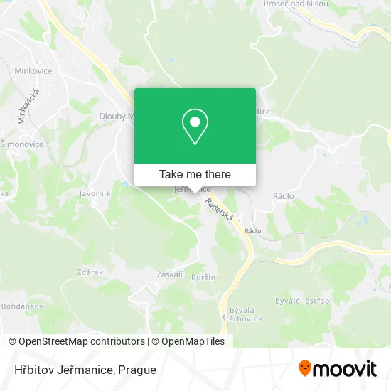 Карта Hřbitov Jeřmanice