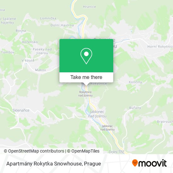 Apartmány Rokytka Snowhouse map