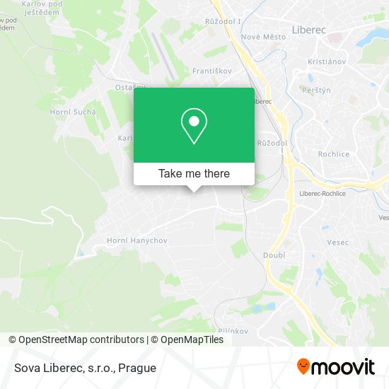 Sova Liberec, s.r.o. map