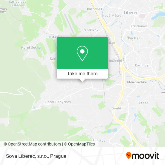 Карта Sova Liberec, s.r.o.