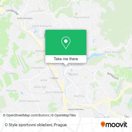 O Style sportovní oblečení map