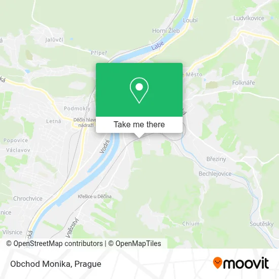 Obchod Monika map