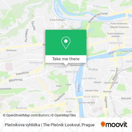 Plečnikova vyhlídka | The Plečnik Lookout map