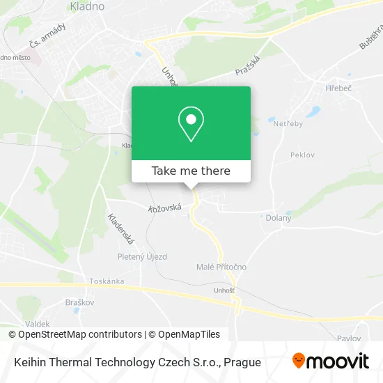 Карта Keihin Thermal Technology Czech S.r.o.