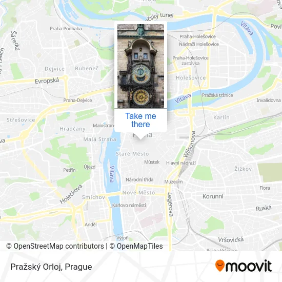 Карта Pražský Orloj