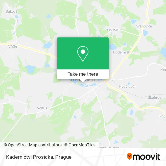 Карта Kadernictvi Prosicka