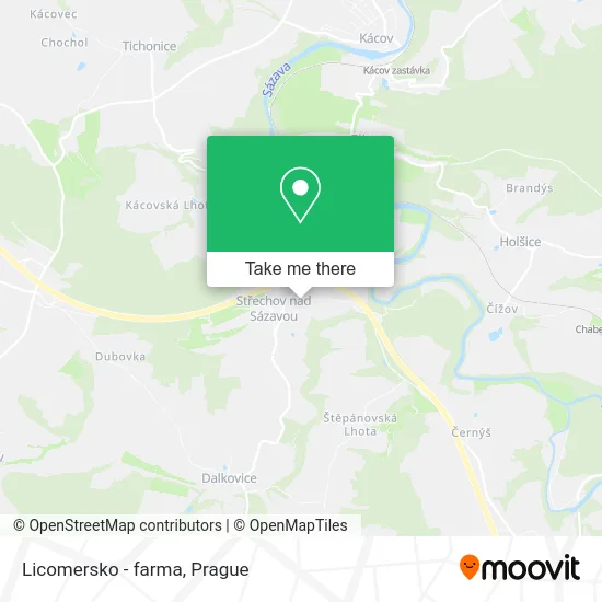 Карта Licomersko - farma