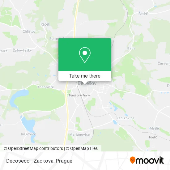 Карта Decoseco - Zackova