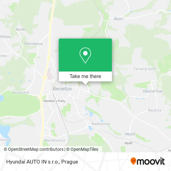 Карта Hyundai AUTO IN s.r.o.