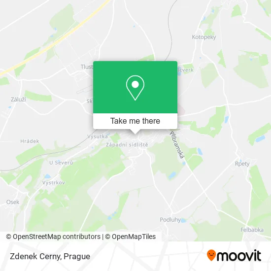 Карта Zdenek Cerny