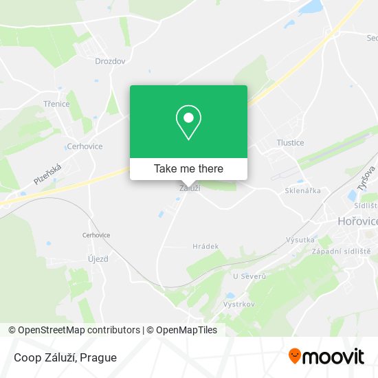 Coop Záluží map
