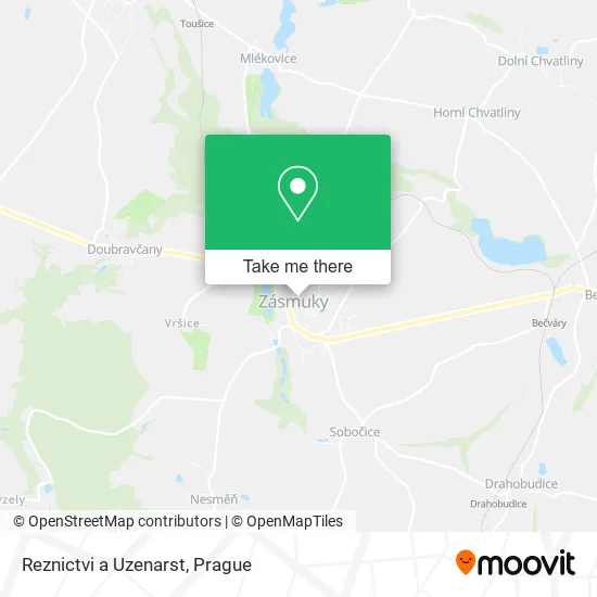Карта Reznictvi a Uzenarst