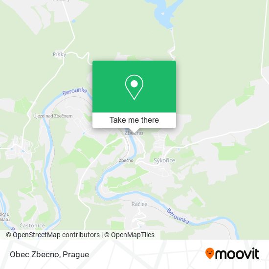 Карта Obec Zbecno