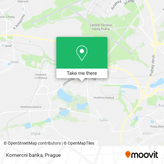 Komercni banka map