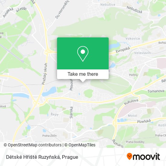 Dětské Hřiště Ruzyňská map