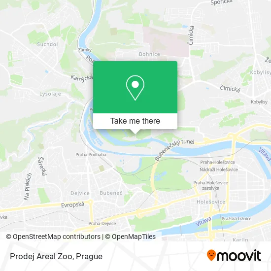 Карта Prodej Areal Zoo