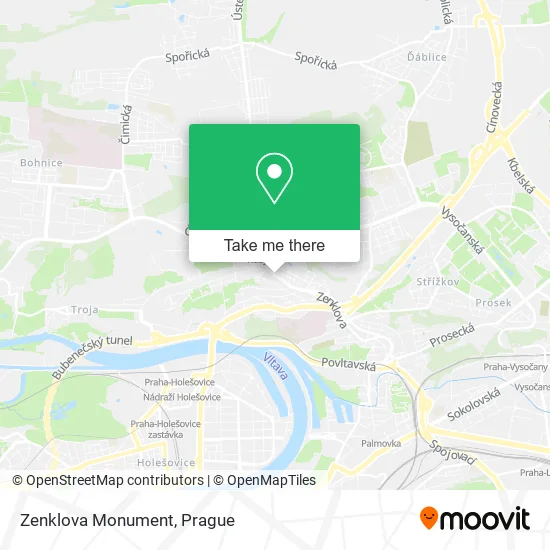 Zenklova Monument map