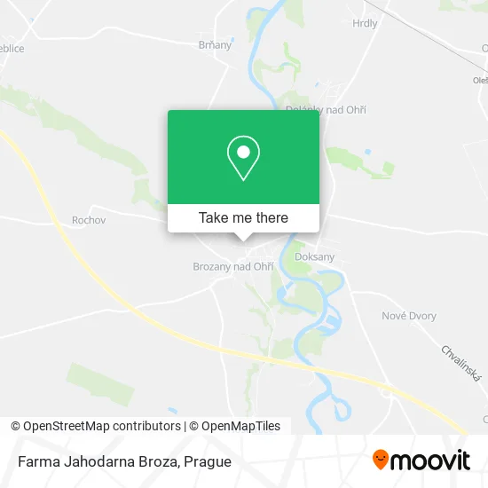 Farma Jahodarna Broza map