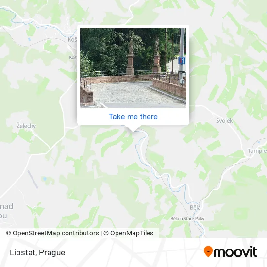 Карта Libštát